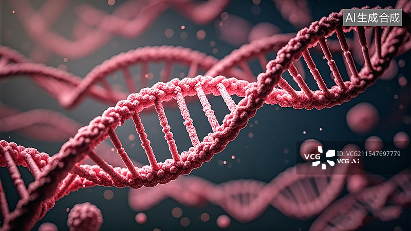 【AI数字艺术】生物医学工程基因遗传学DNA图片素材