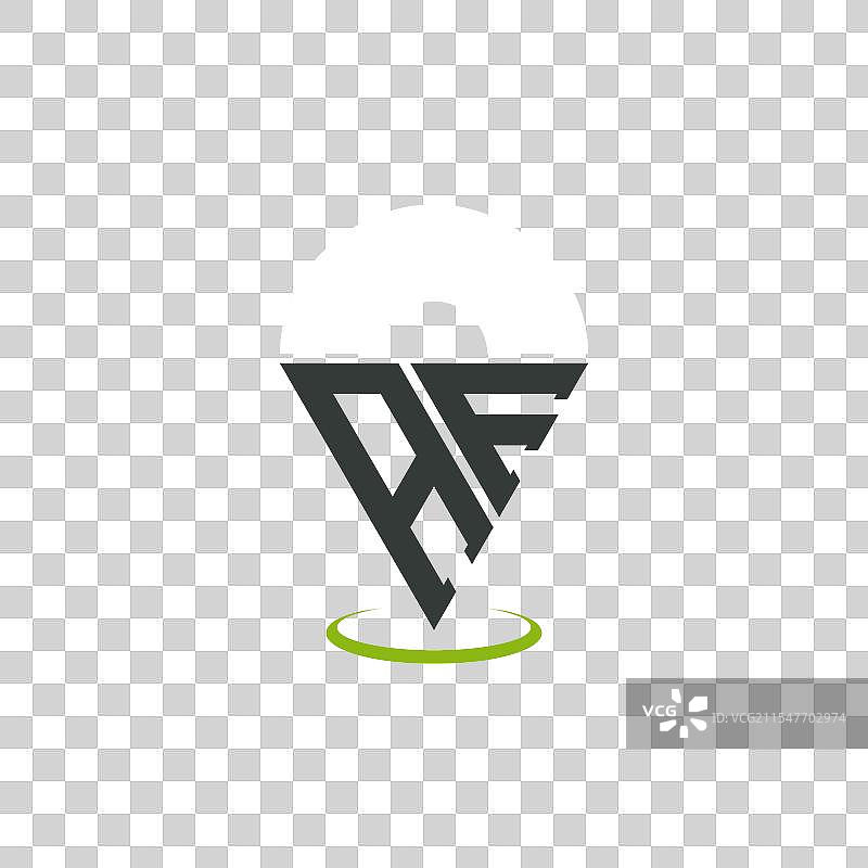 现代字母AF位置标志设计图片素材