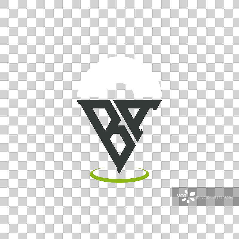 现代字母BA位置标志设计图片素材