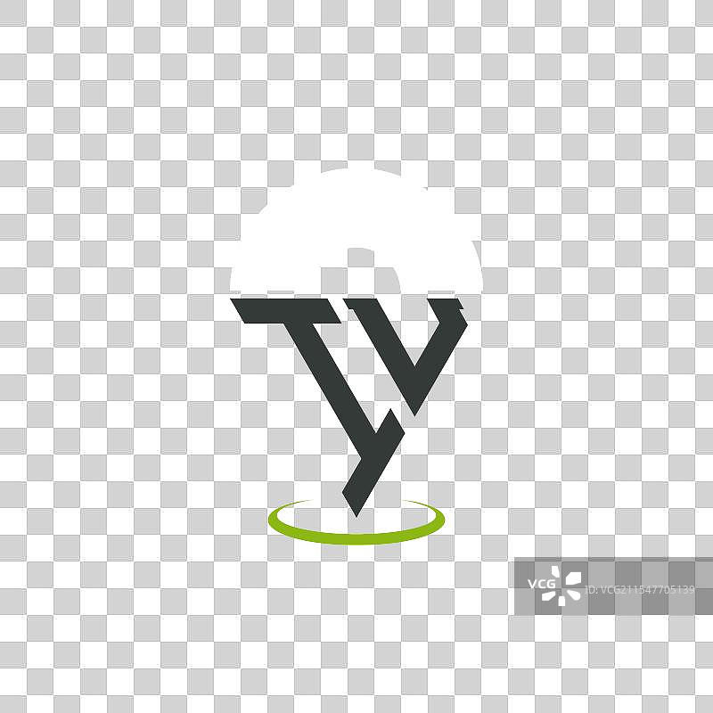 现代字母IU位置标志设计图片素材