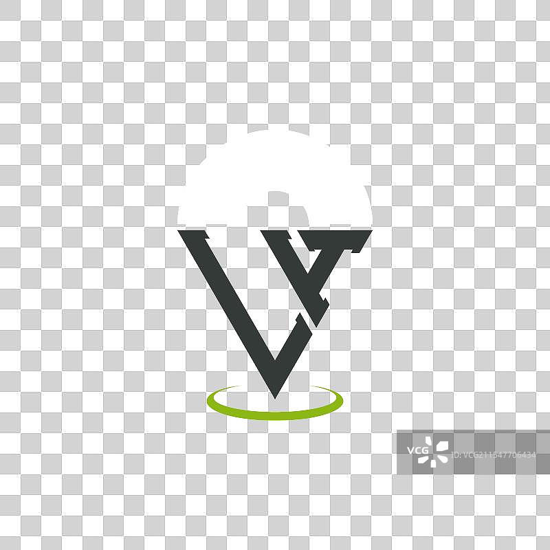 现代字母LH位置标志设计图片素材