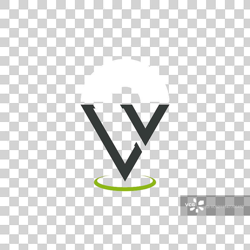 现代字母LV位置标志设计图片素材