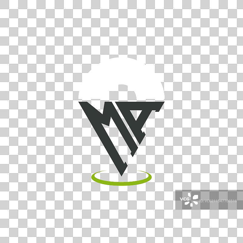 现代字母MA位置标志设计图片素材