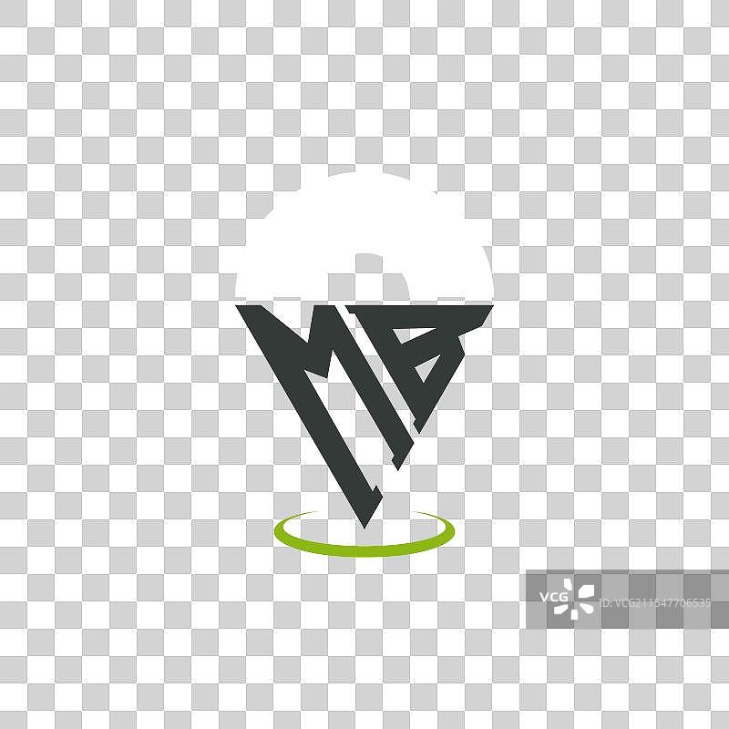 现代字母mb位置标志设计图片素材