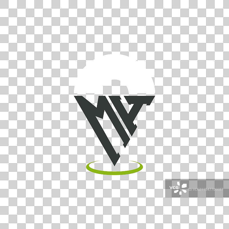 现代字母MH位置标志设计图片素材