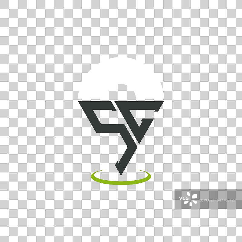 现代字母SC位置标志设计图片素材