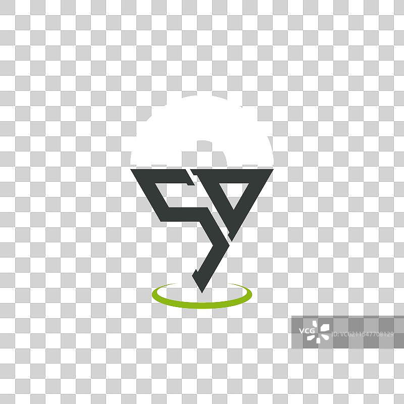 现代字母SD位置标志设计图片素材