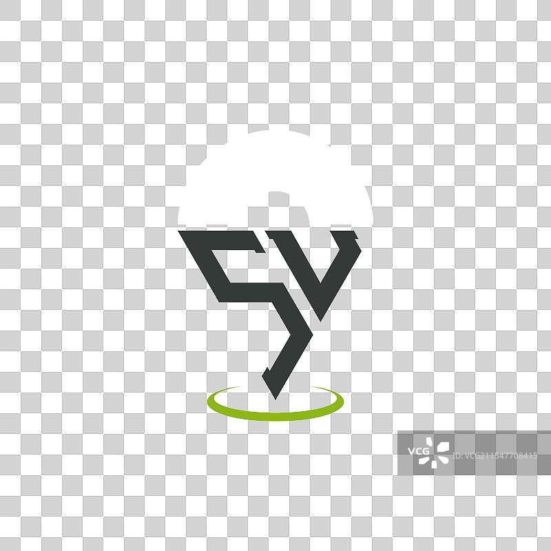 现代字母SU位置标志设计图片素材