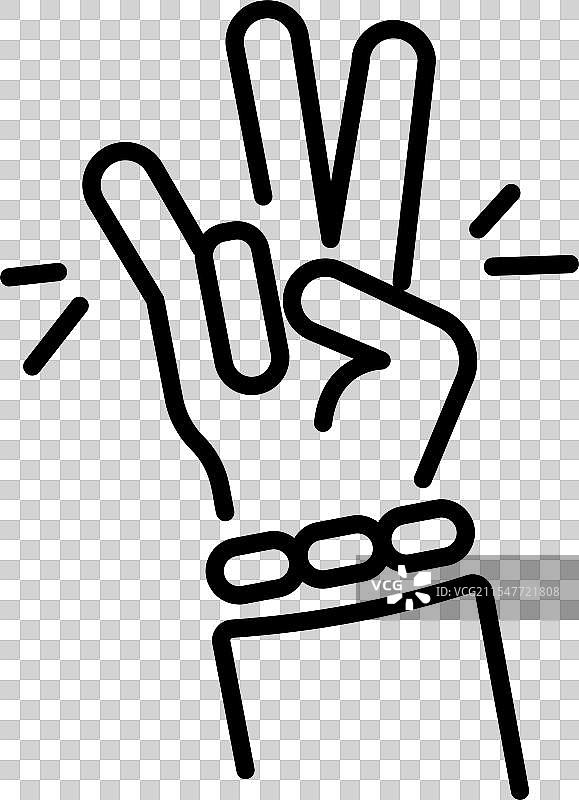 说唱手势图片素材