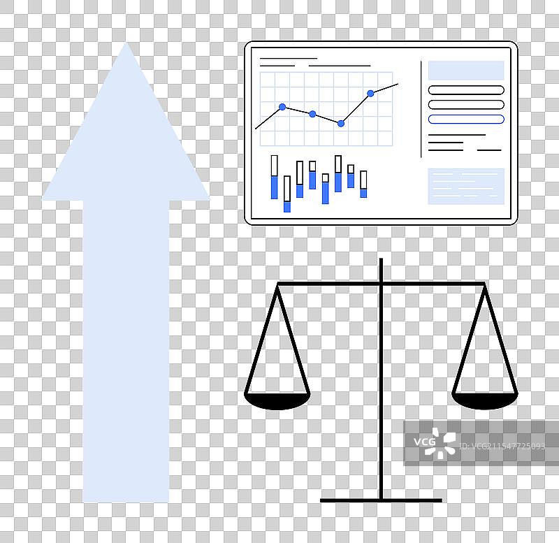 财务增长象征着向上的箭头图片素材