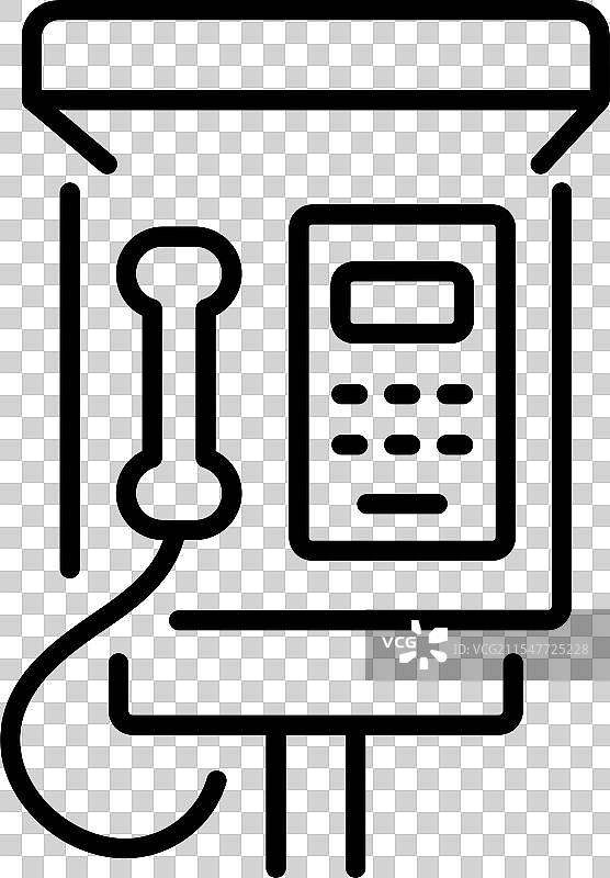 公用电话亭图片素材