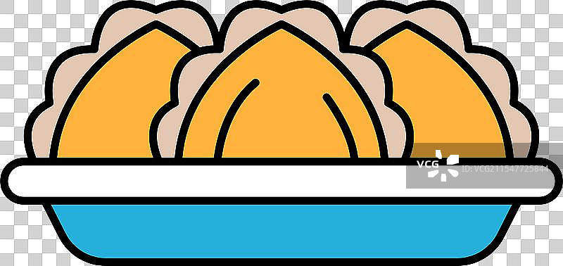 咖喱角的线条画风格图片素材