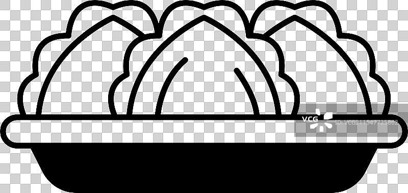 咖喱角的线条画风格图片素材