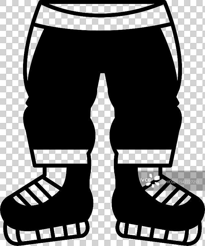 穿着裤子和鞋子的卡通角色图片素材