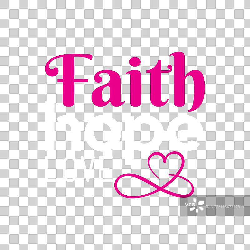 信念 希望 爱 - 乳腺癌排版设计图片素材