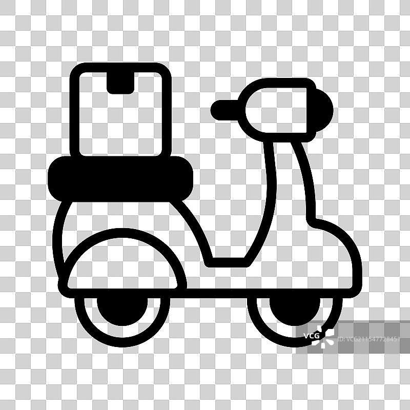 送餐摩托车图片素材