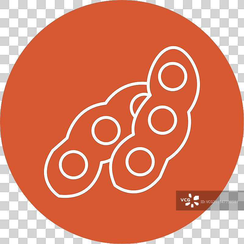 大豆线条圆形图标图片素材