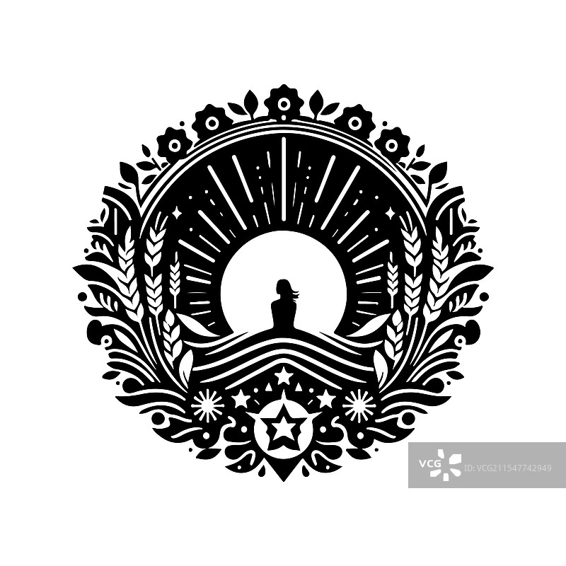 探索圣丹斯电影节剪影艺术图片素材