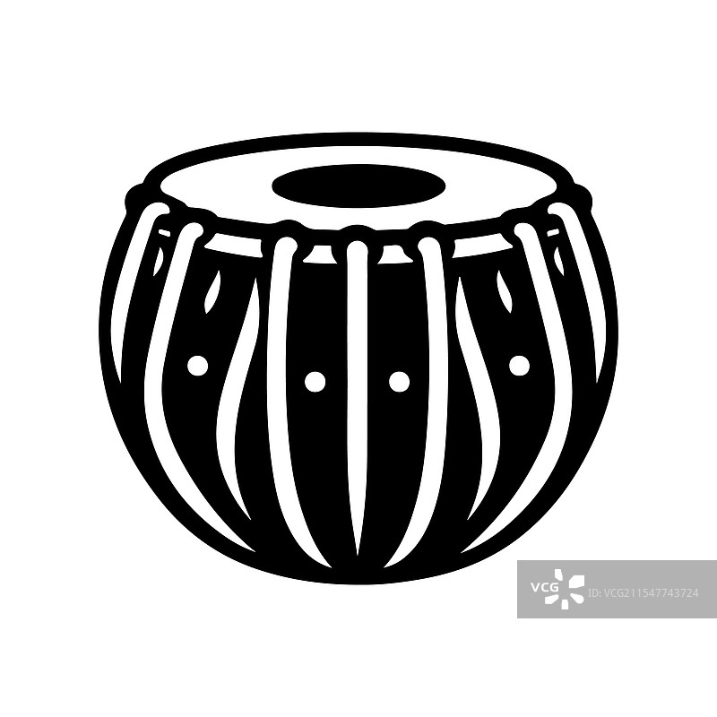 音乐主题的完美乐器轮廓图片素材