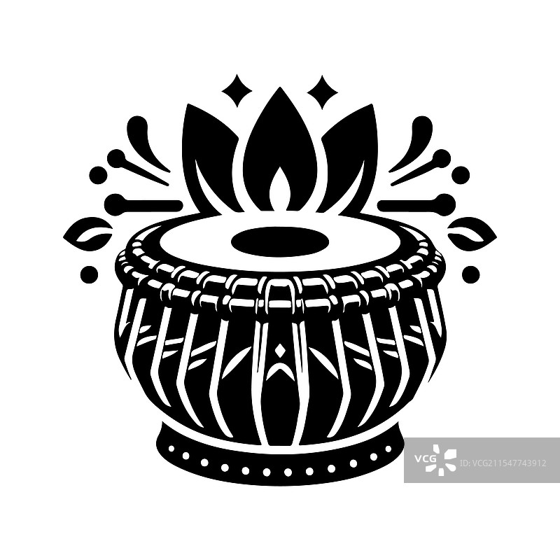 音乐主题的完美乐器轮廓图片素材