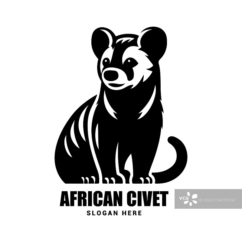 非洲果子狸剪影包，完美适用于图片素材