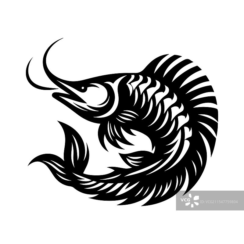 创作令人惊叹的龙鱼剪影艺术作品图片素材