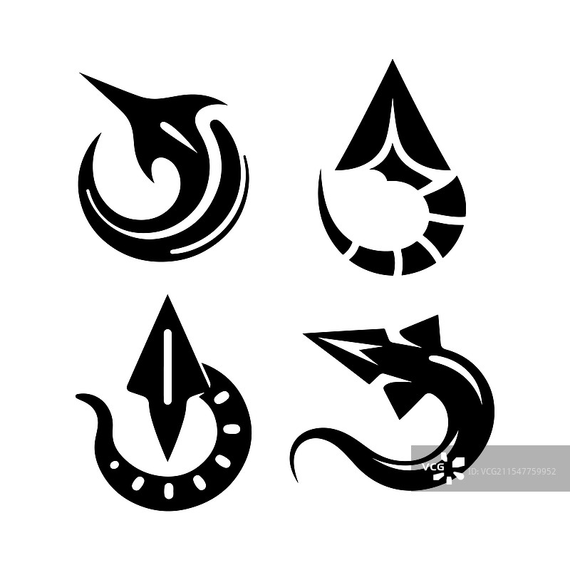 时尚的箭头扁虫轮廓包图片素材