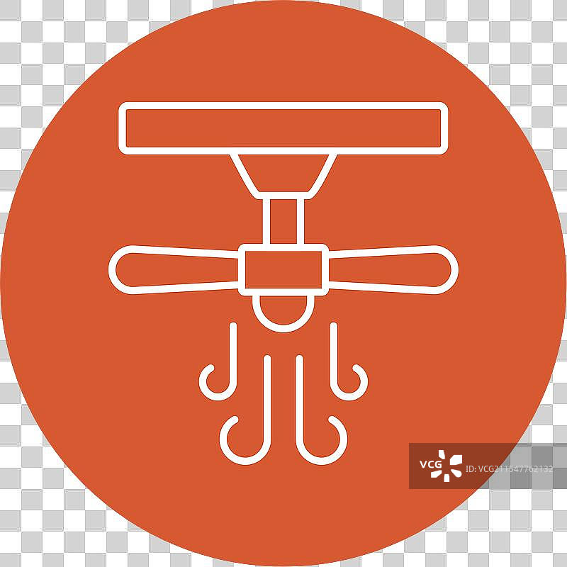 吊扇线条圆形图标图片素材