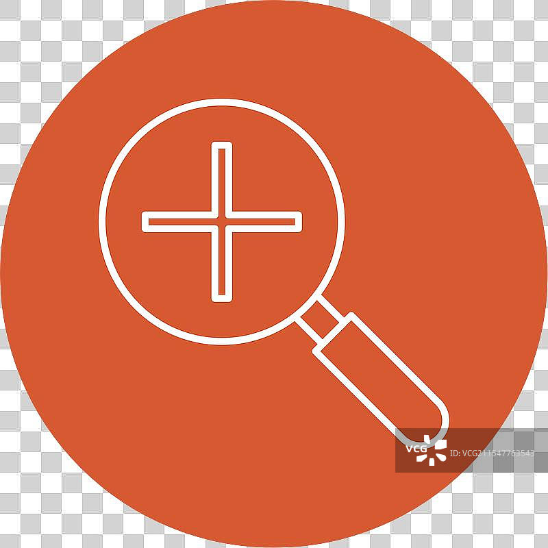 放大线条圆圈图标图片素材