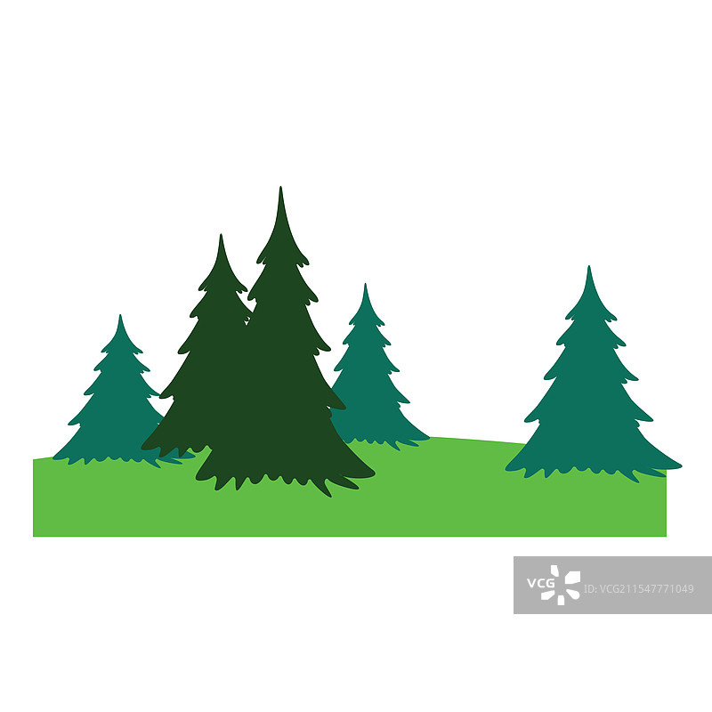 松林场景图标图片素材