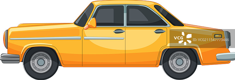 复古的黄色汽车图片图片素材