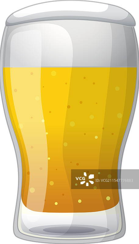 一杯泡沫丰富的啤酒图片素材