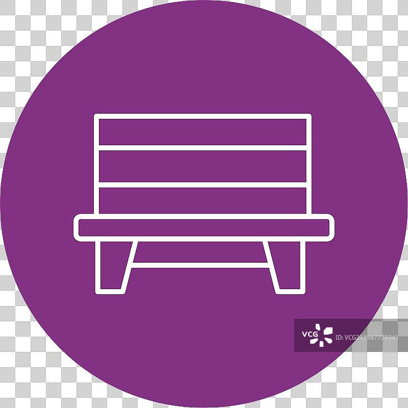 长椅线圈图标图片素材