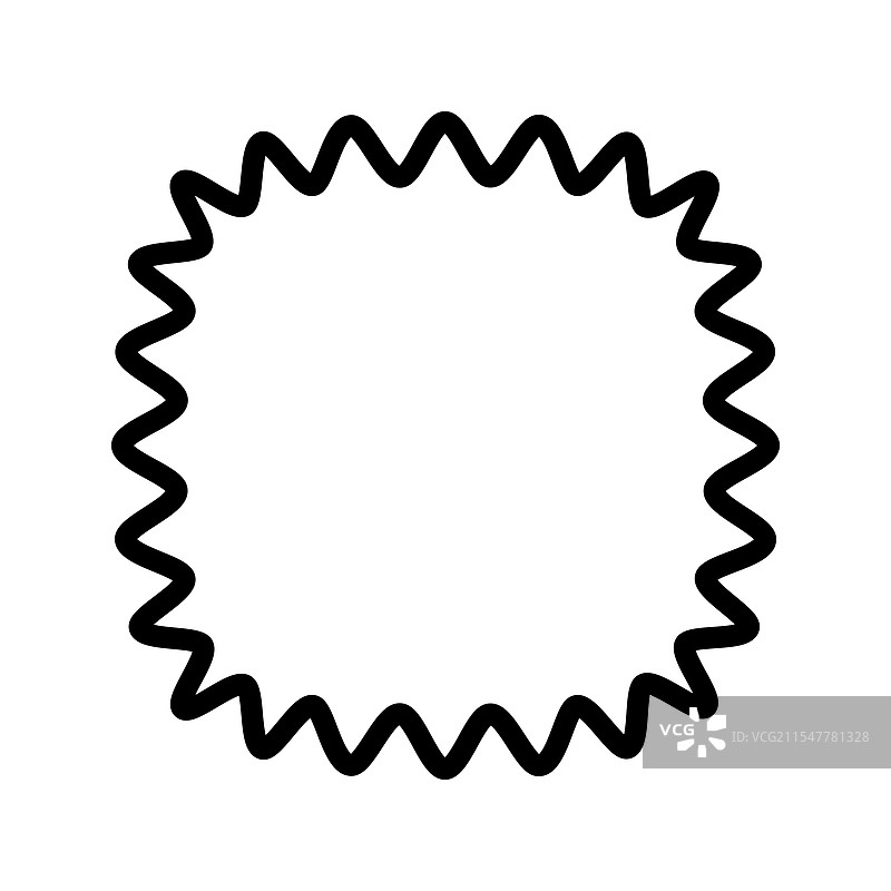 波浪形的方形或圆角方形图片素材