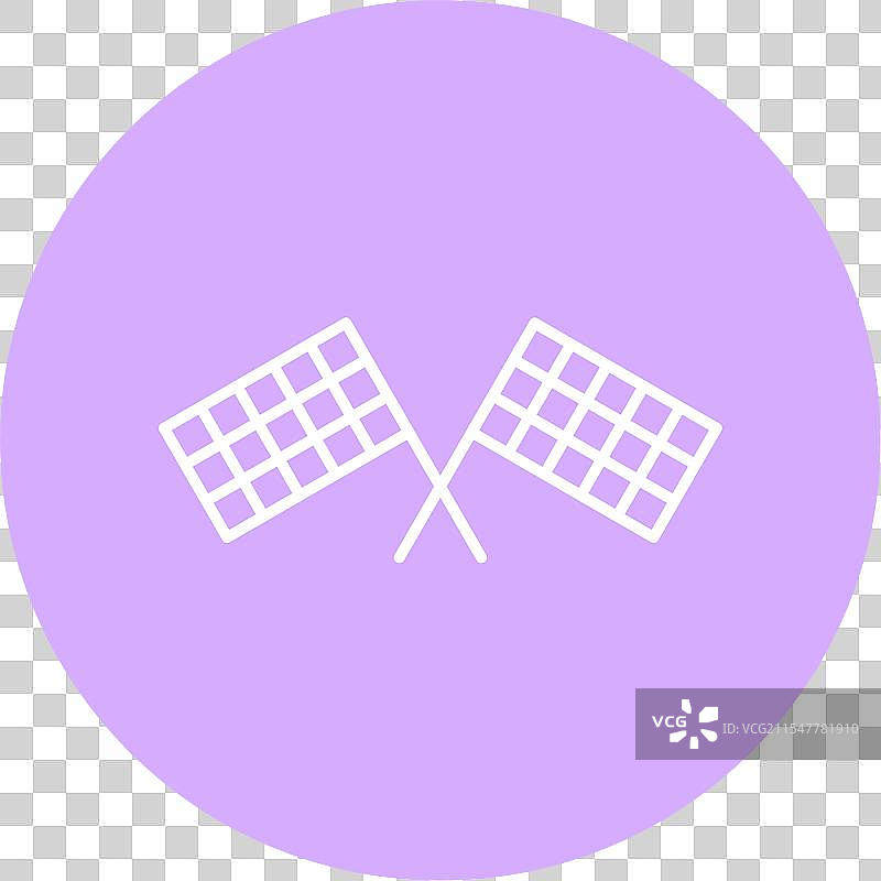 赛道旗标线圆形图标图片素材