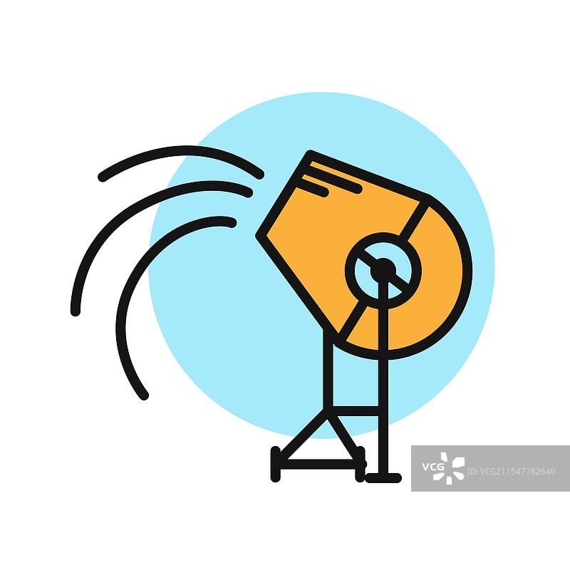 简单风格的建筑线条图标彩色符号图片素材