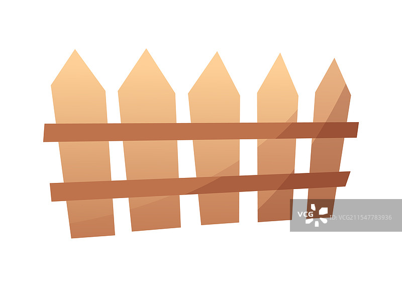 白色背景上的木栅栏图片素材