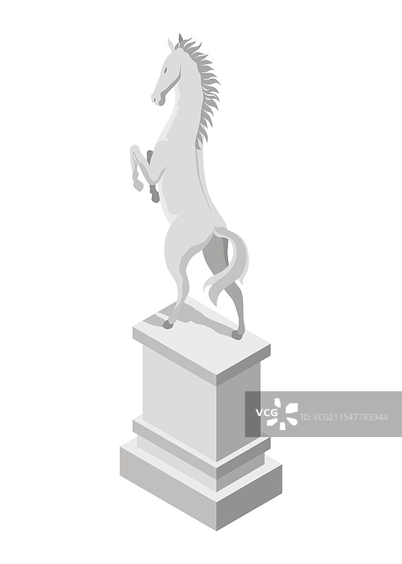 纪念碑图标，等距的纪念艺术符号图片素材