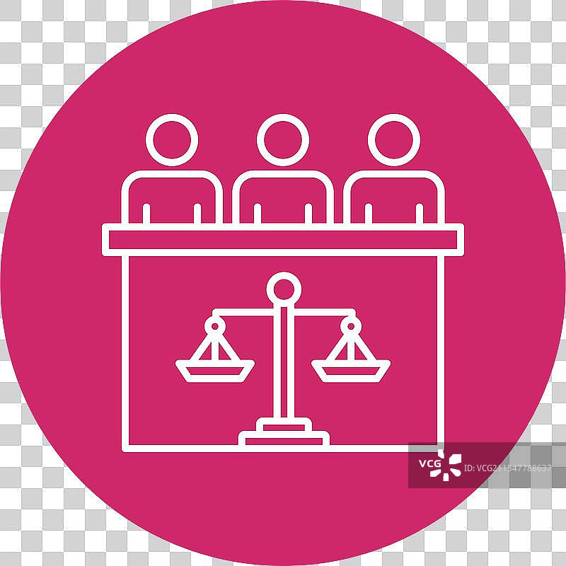 法庭陪审团线圈图标图片素材