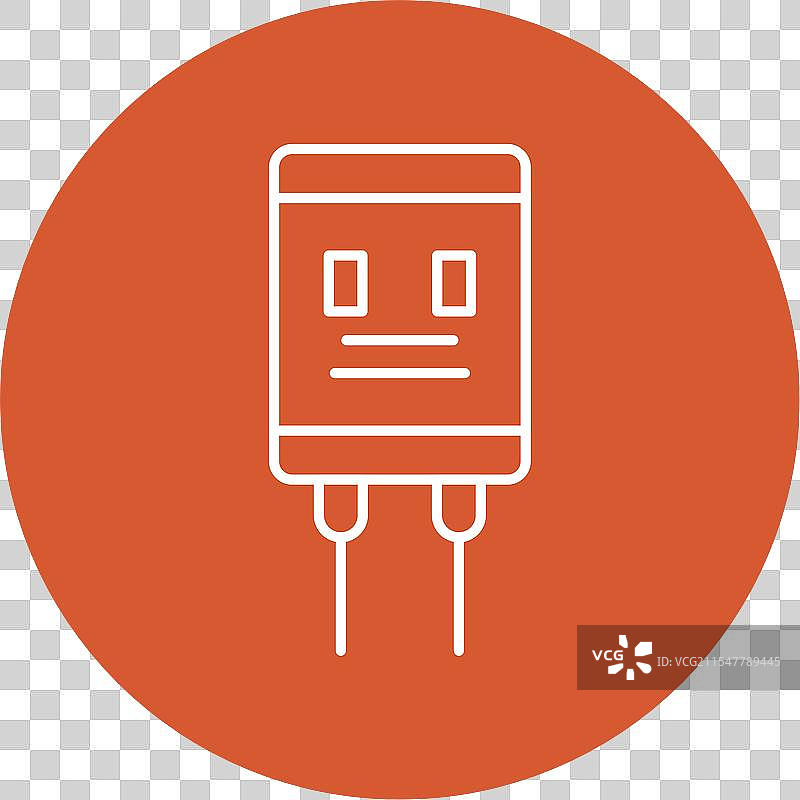 电容器线圈圆形图标图片素材