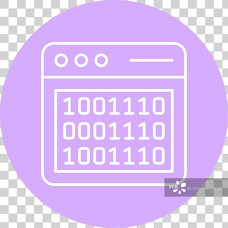 二进制代码线圈图标图片素材