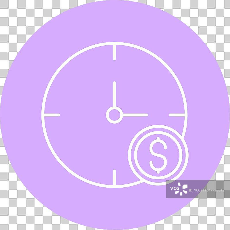 时间就是金钱的线圈图标图片素材