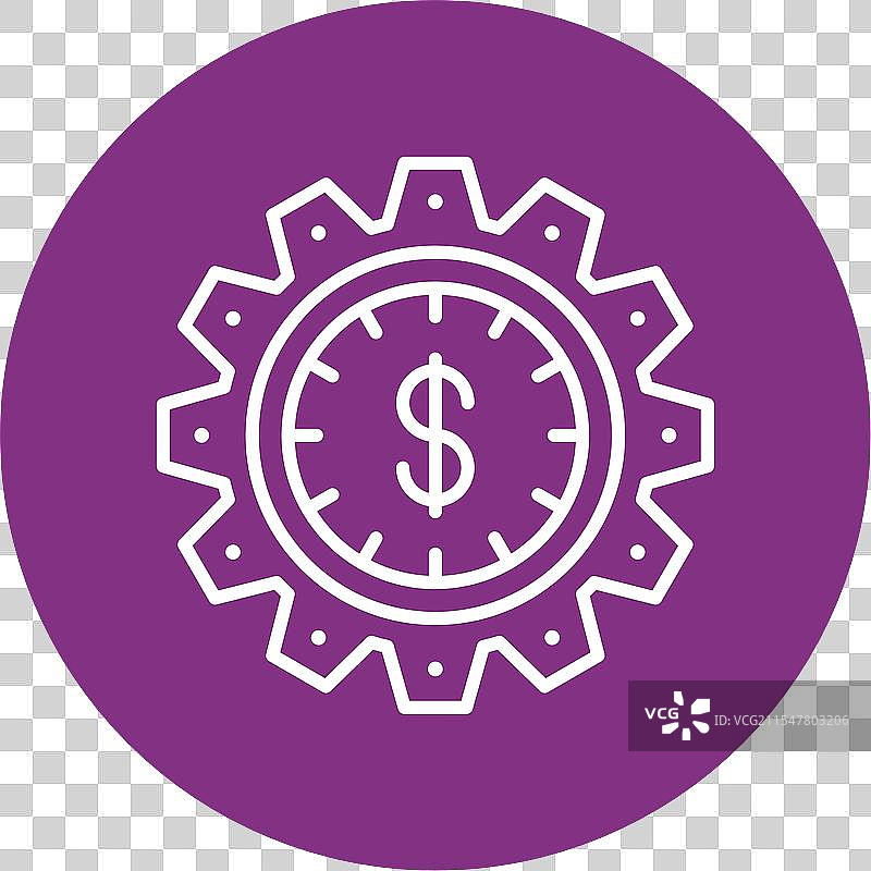 时间就是金钱的线圈图标图片素材