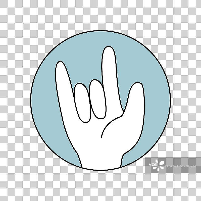 圆形的迷幻风格贴纸图片素材