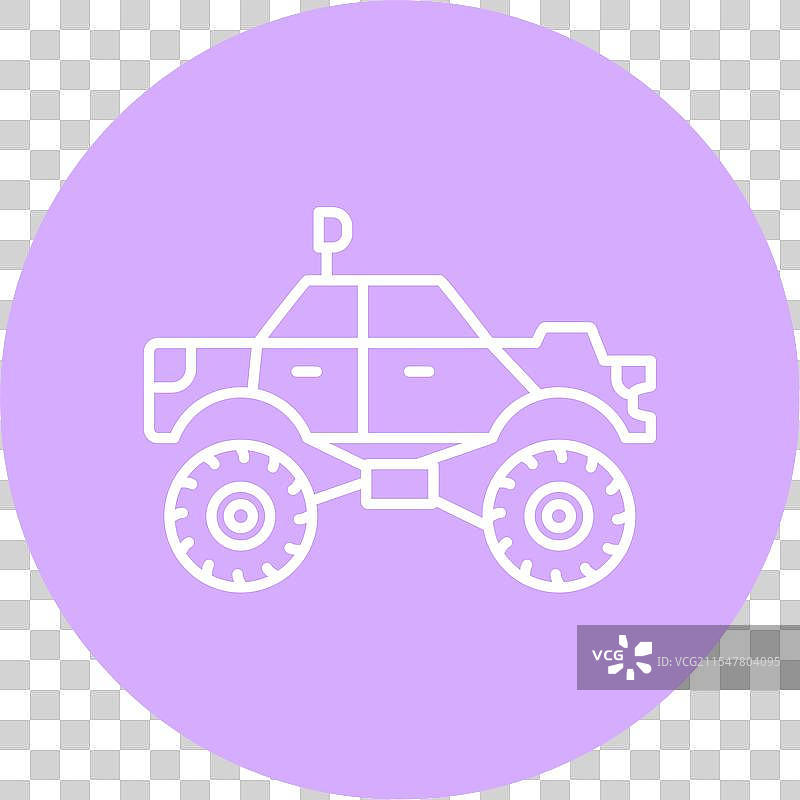 怪兽卡车线圈图标图片素材