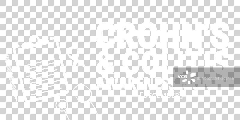 十二月是克罗恩病和结肠炎意识月图片素材