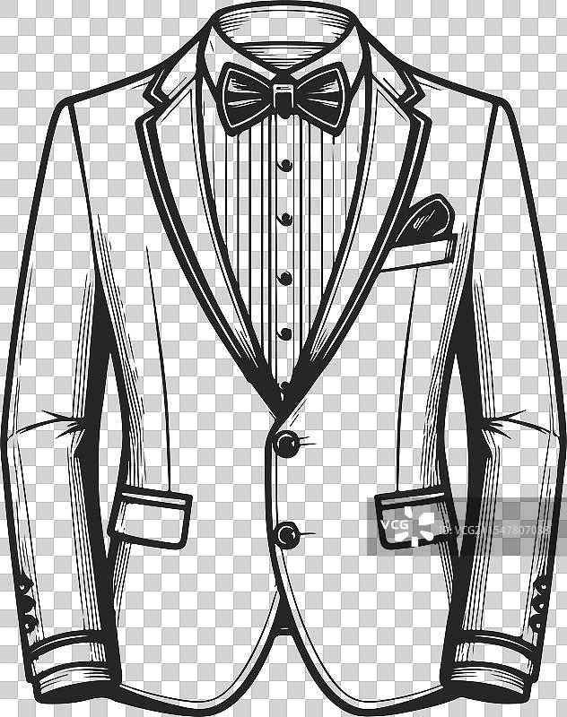 艺术晚礼服时装技术图纸图片素材