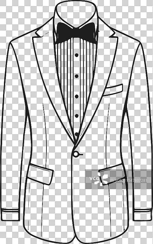 艺术礼服西装时尚技术图纸图片素材