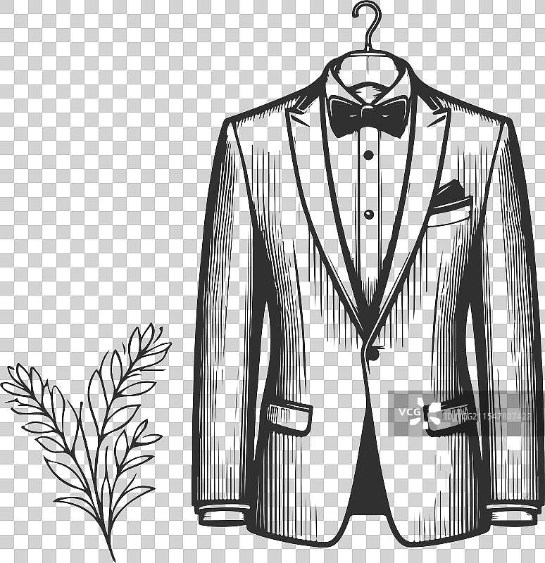 艺术晚礼服时装技术图纸图片素材