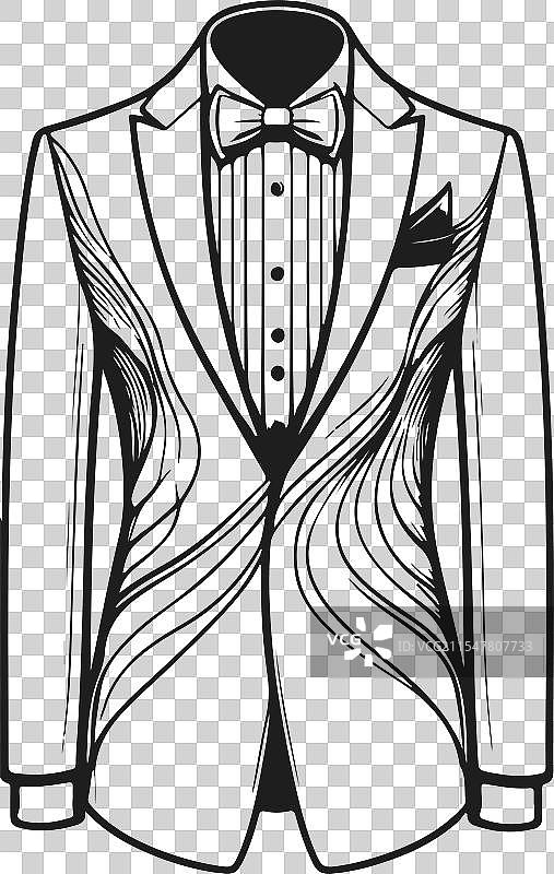 艺术晚礼服时装技术图纸图片素材